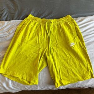 Nike Men’s Vibrant Lime Green Shorts